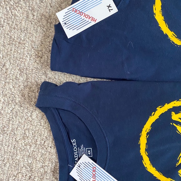 NWT Headlocks Big Man Sizes 4X or 7X navy smiley - Picture 5 of 5